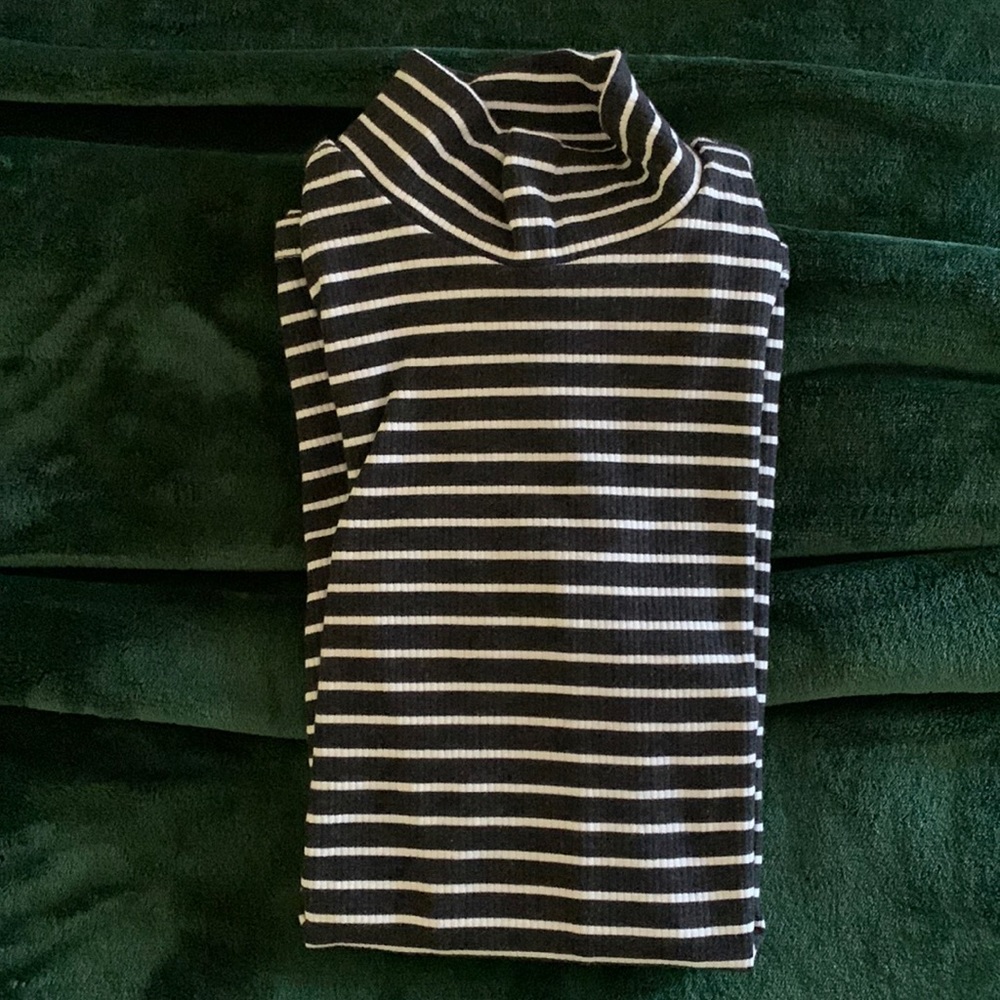 Ribbed Mock neck